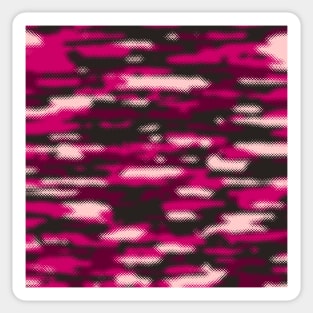 Camouflage Dark Pink wheat Sticker